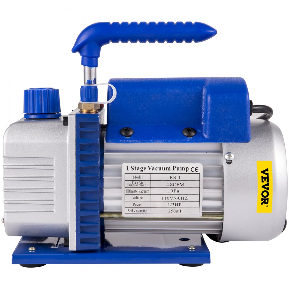 ZK44.8CFM - Durable 4.8 CFM VEVOR Vacuum Pump for HVAC & Refrigeration