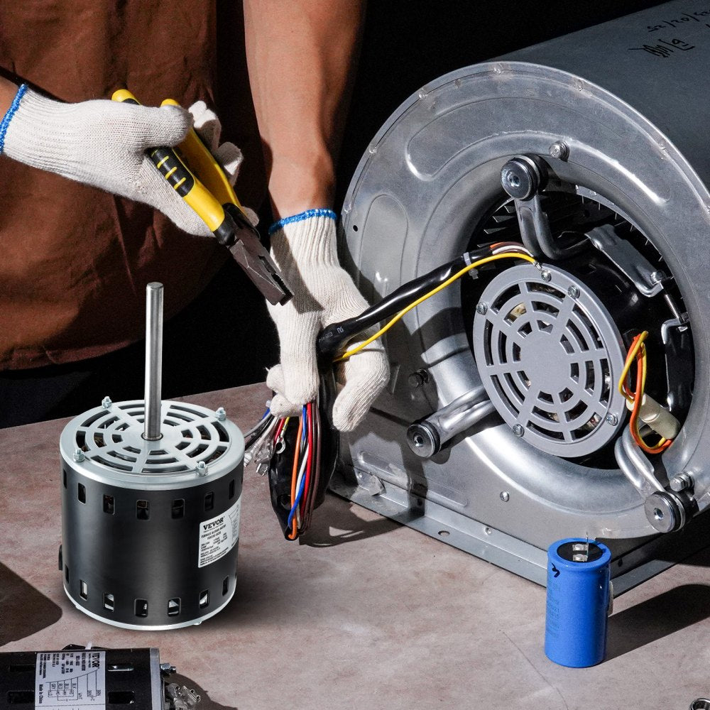 010838840811 - Durable 3/4HP Furnace Blower Motor with Dual Rotation & Accessories