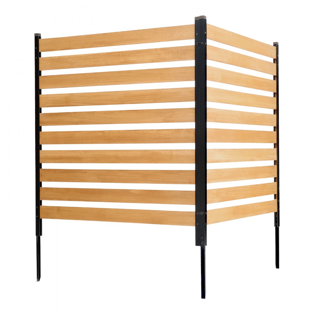 DUSGD2417 - Customizable Solid Wood Air Conditioner Fence Panels