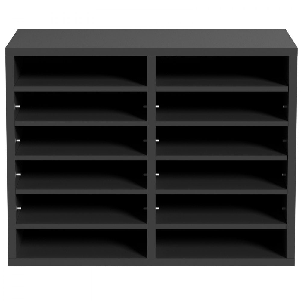 KL-FC07 - 12-Compartment Adjustable Literature Organizer for Workspace Efficiency
