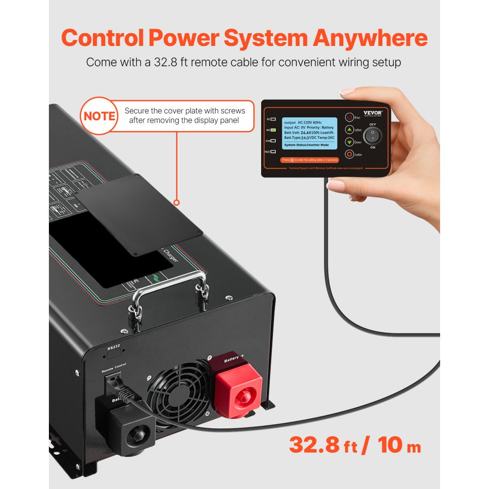 BL-W5024V-L - 5000W Pure Sine Wave Inverter with Remote Control