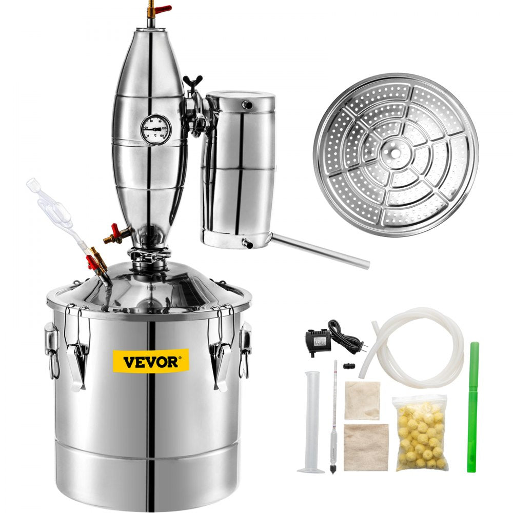 010415849425 - 20L Stainless Steel Alcohol Distiller for Home Brewing