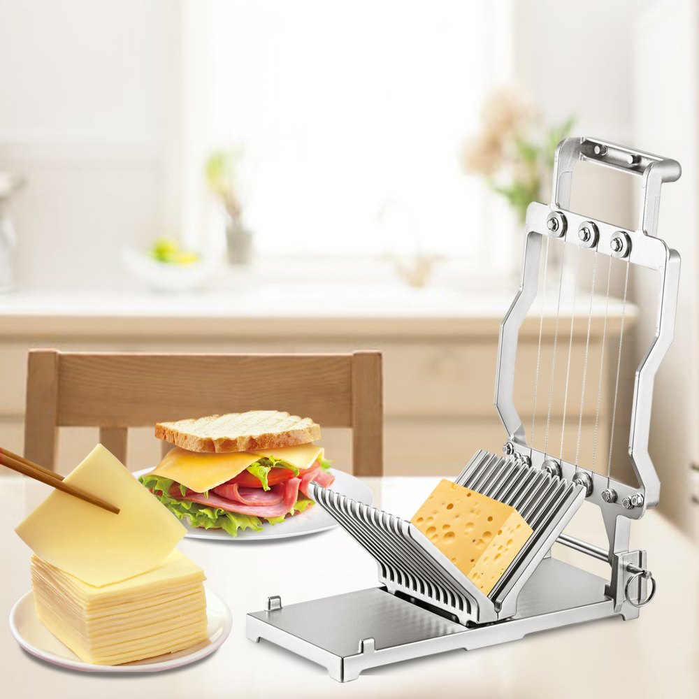 010624170453 - Durable Cheese Cutter with Adjustable Thickness and Stainless Steel Blade