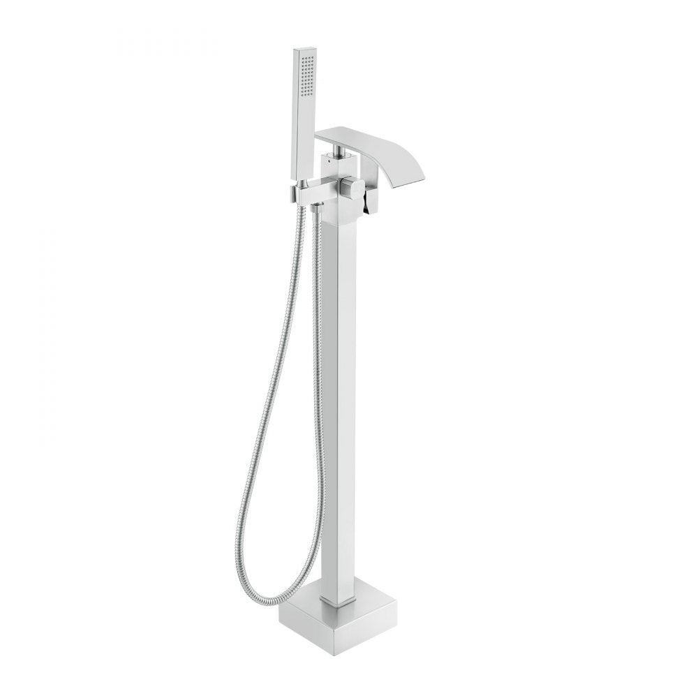 2732 - Luxurious Freestanding Bathtub Faucet with Handheld Shower, Brass & Stainless Steel