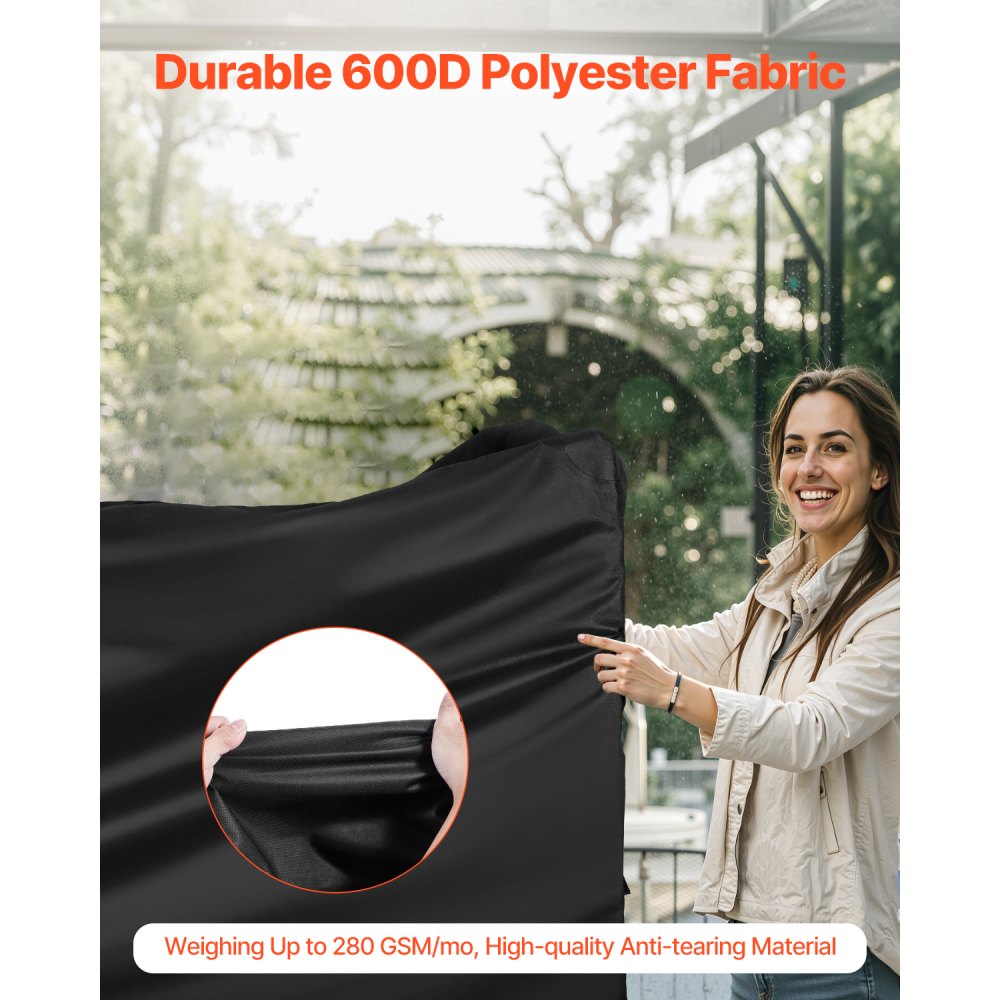 DD-66.5x22.5x26 - Durable 3-Layer Waterproof Grill Cover with Buckles