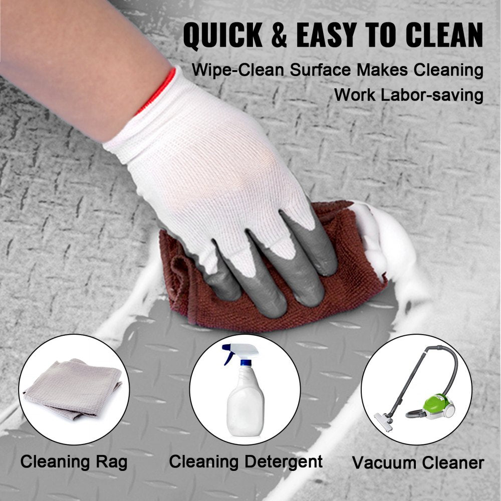 ZL-1.5*4 - 4.9x13ft Heavy-Duty Vinyl Garage Floor Mat with Grip