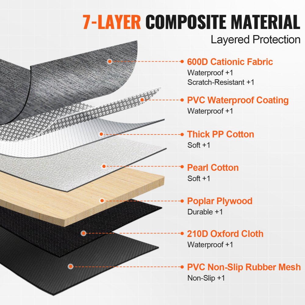 WMDY24157 - Waterproof Back Seat Cover for Dogs with Safety Belt & Storage Pocket