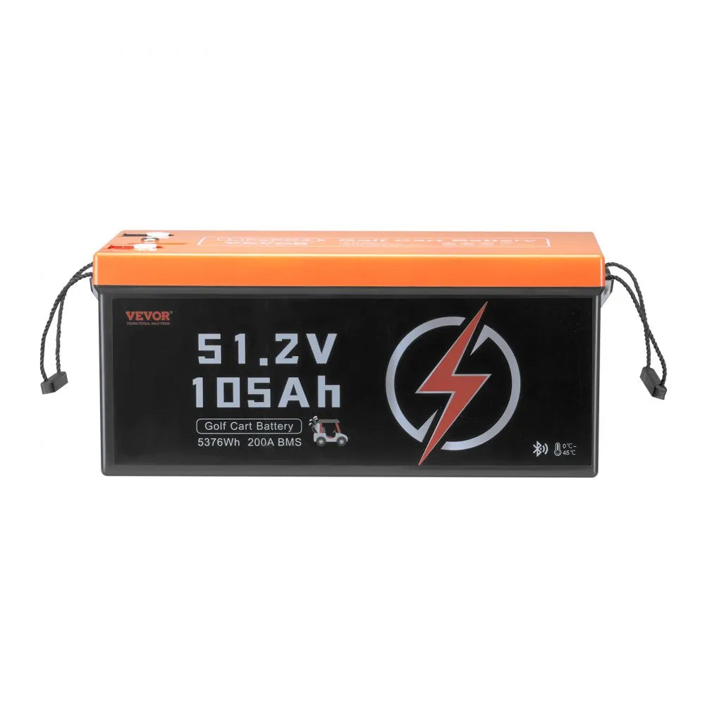 HD-51.2-100-SK - 105Ah 48V Lithium Golf Cart Battery with LCD Display
