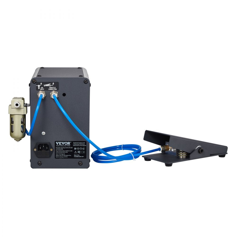 KD-Q202 - 80W Dual-Head Pneumatic Engraver for Precision Crafting