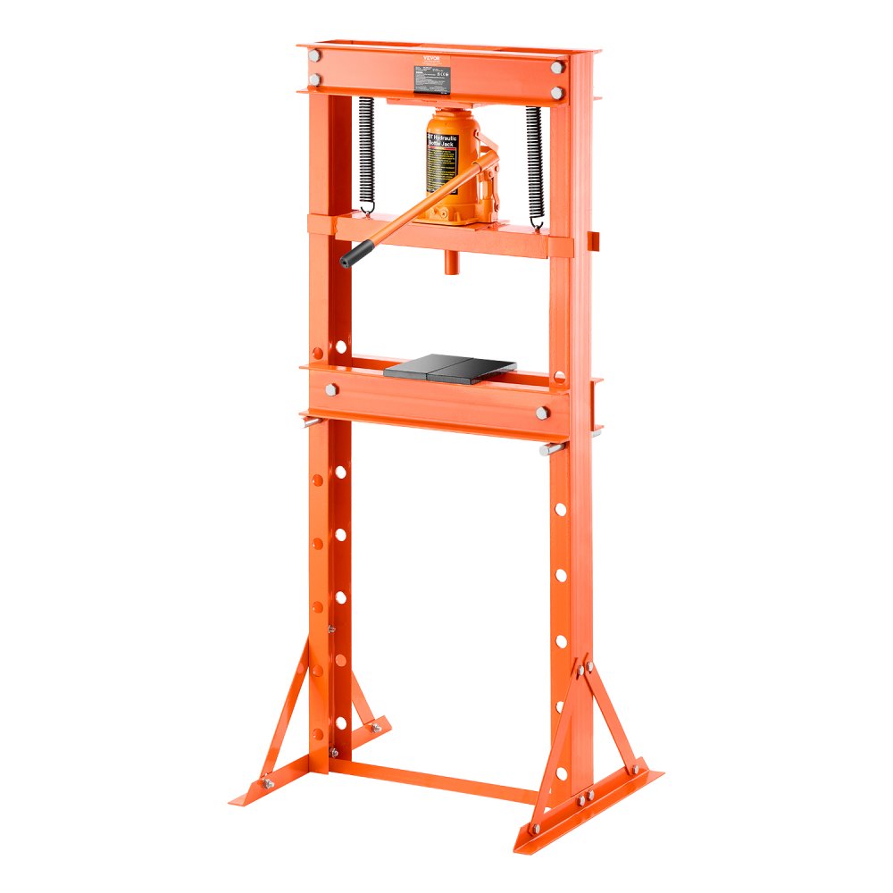 ZX0901 - Heavy-Duty 20T Steel Hydraulic Shop Press for Auto Repairs