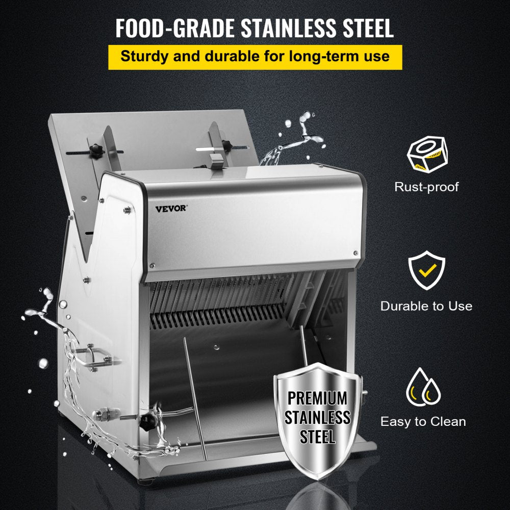 YB-31 - Electric Bread Slicer for 31 Pieces, 12mm Thickness, Stainless Steel