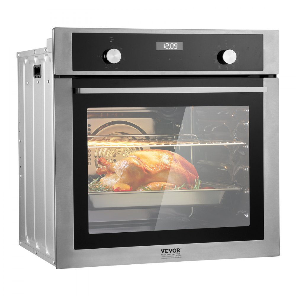 BIL69Tb2-B5-09 - 76L Multifunctional Electric Wall Oven with 9 Functions