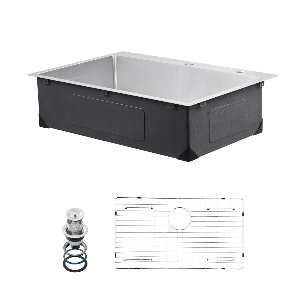 T332209RS0 - 33x22" Stainless Steel Kitchen Sink with Noise Reduction