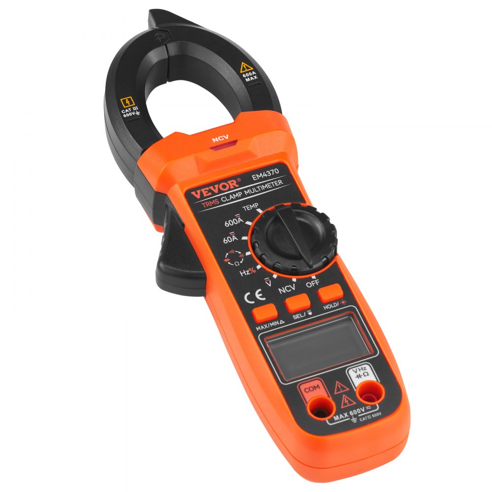EM4370 - Versatile VEVOR Digital Clamp Meter for Accurate DC/AC Measurements