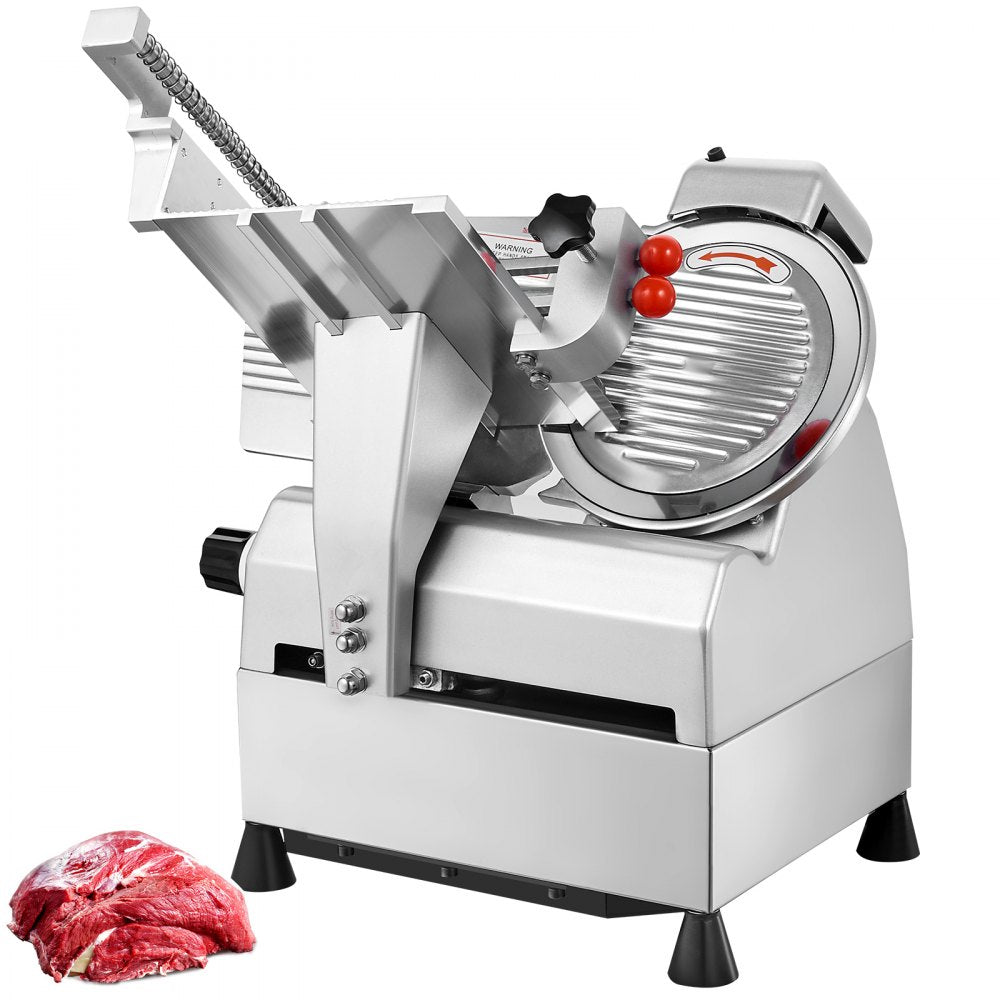 SA-250A - 10-Inch Stainless Steel Meat Slicer with Adjustable Thickness