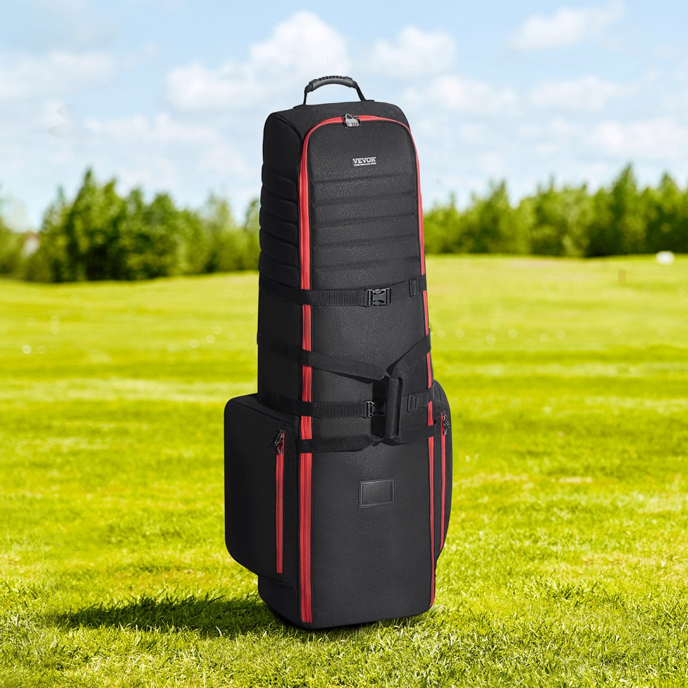 50878 - Durable Golf Club Travel Bag with Wheels & Lockable Storage