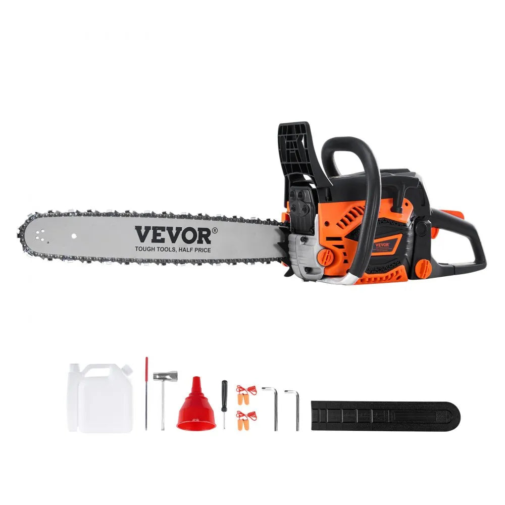 CN-58G - Easy-Start Gas Chainsaw with Tool-Free Chain Tension Adjustment
