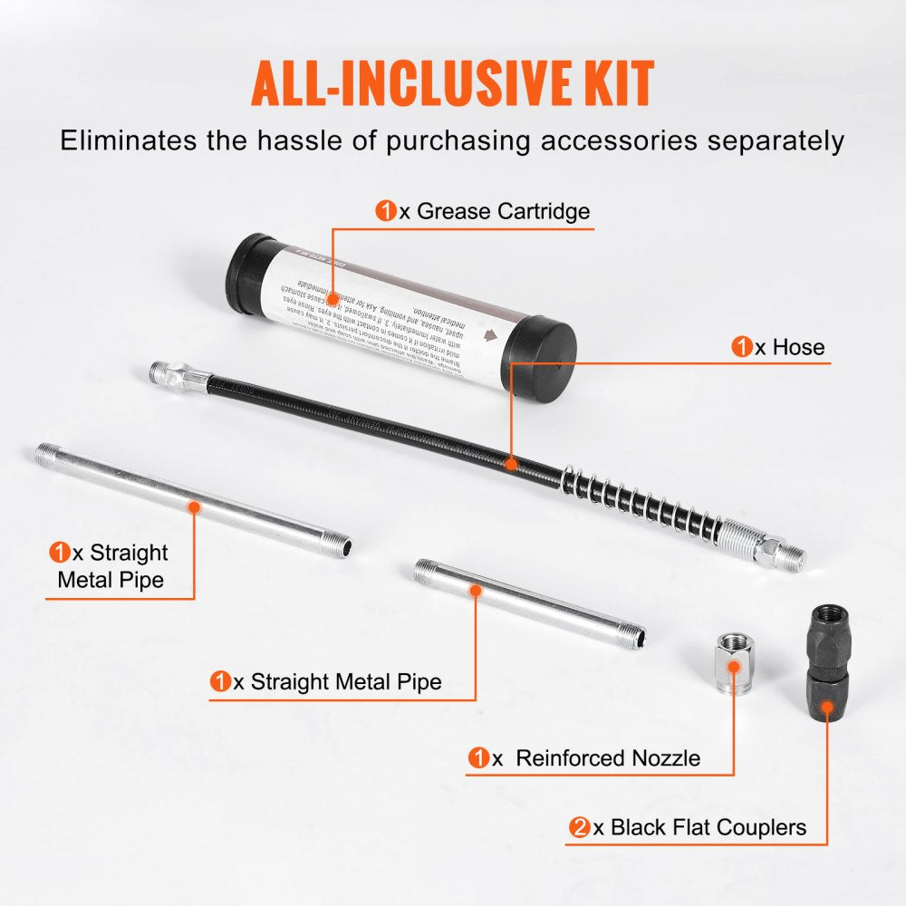 LD-868 - 3500 PSI Heavy-Duty Grease Gun for Industrial & Automotive Use