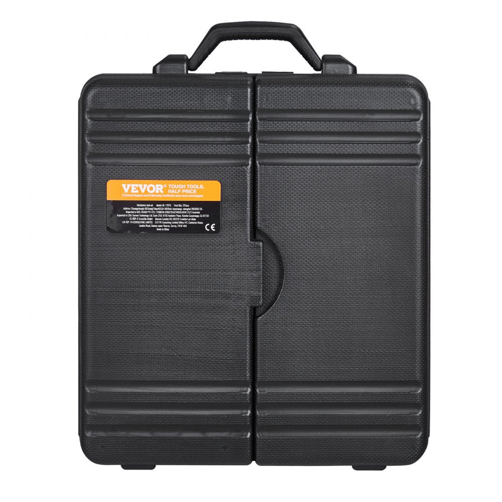 KL-17075 - 221-Piece Alloy Steel Mechanics Tool Set with Quick-Release Ratchet