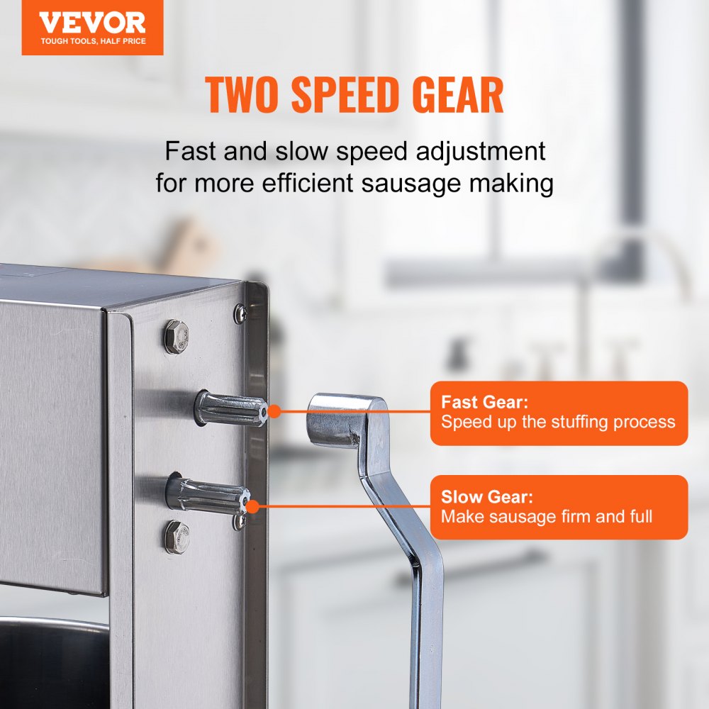 XZ-10L - 10L Stainless Steel Manual Sausage Stuffer for High Volume Production