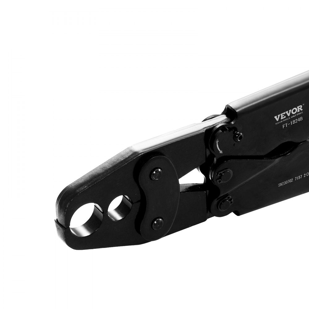 FT-1824 - Dual-Head PEX Crimping Tool for 1/2" & 3/4" Pipes