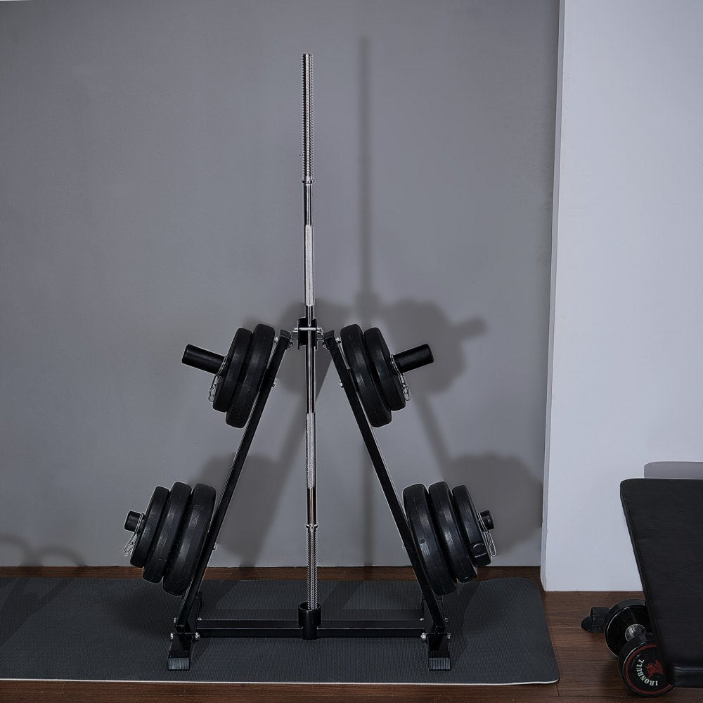 YFRK-B32 - Compact 300 lbs Weight Plate Rack for Home & Gym