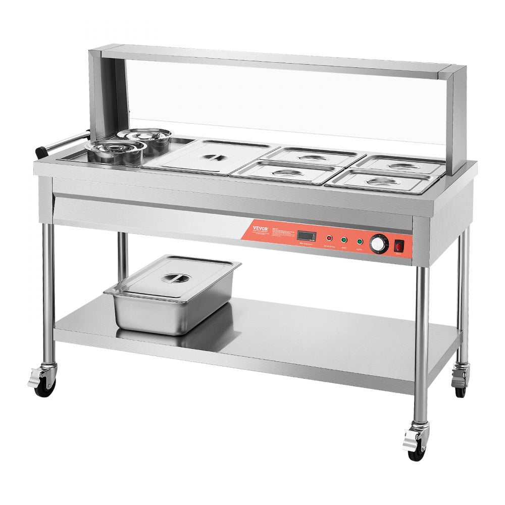 SKT1*1/1-4*1/2-6L*2 - Stainless Steel Food Warmer with Temperature Control