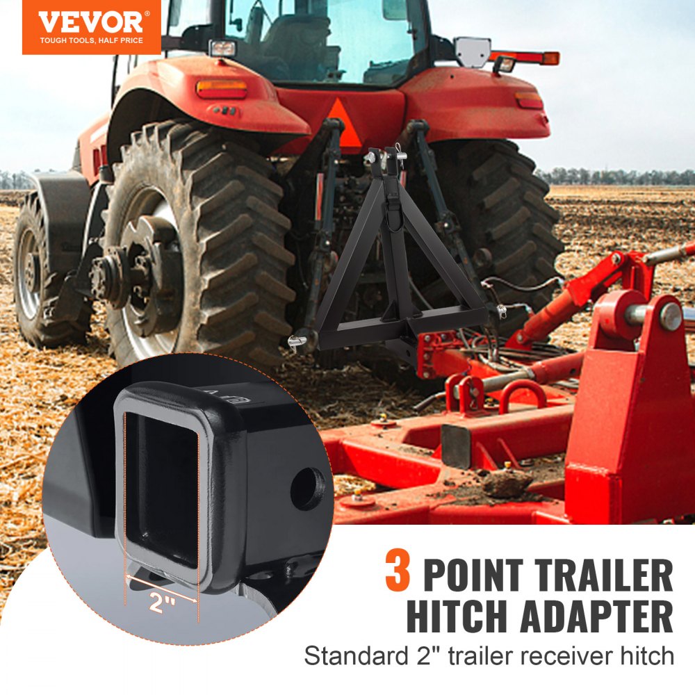 WBS002 - Durable 3-Point Hitch Receiver for Tractors, Easy Installation