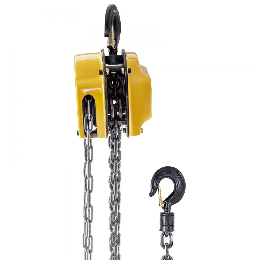 010937024907 - 2200lbs Hand-Operated Hoist with 3m Chain & 360° Hook