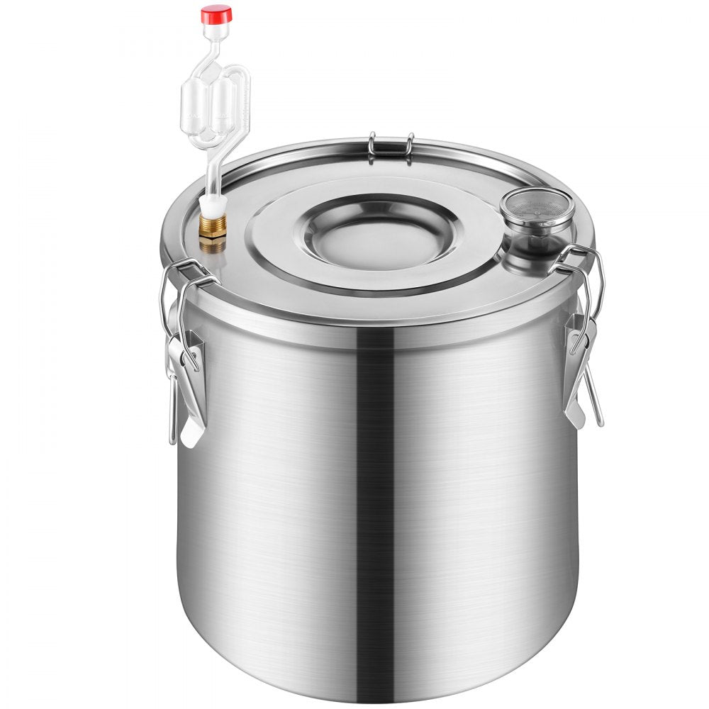 DTDB-10L-U - 3Gal Stainless Steel Distillation Kit with Thumper & Cooling Pot