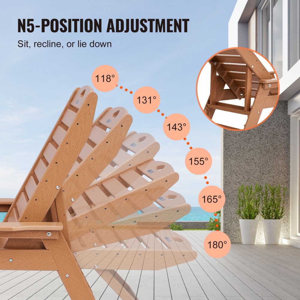 S-TY04 - 72.8” Adjustable Outdoor Chaise Lounge Chair for 450 lbs Capacity