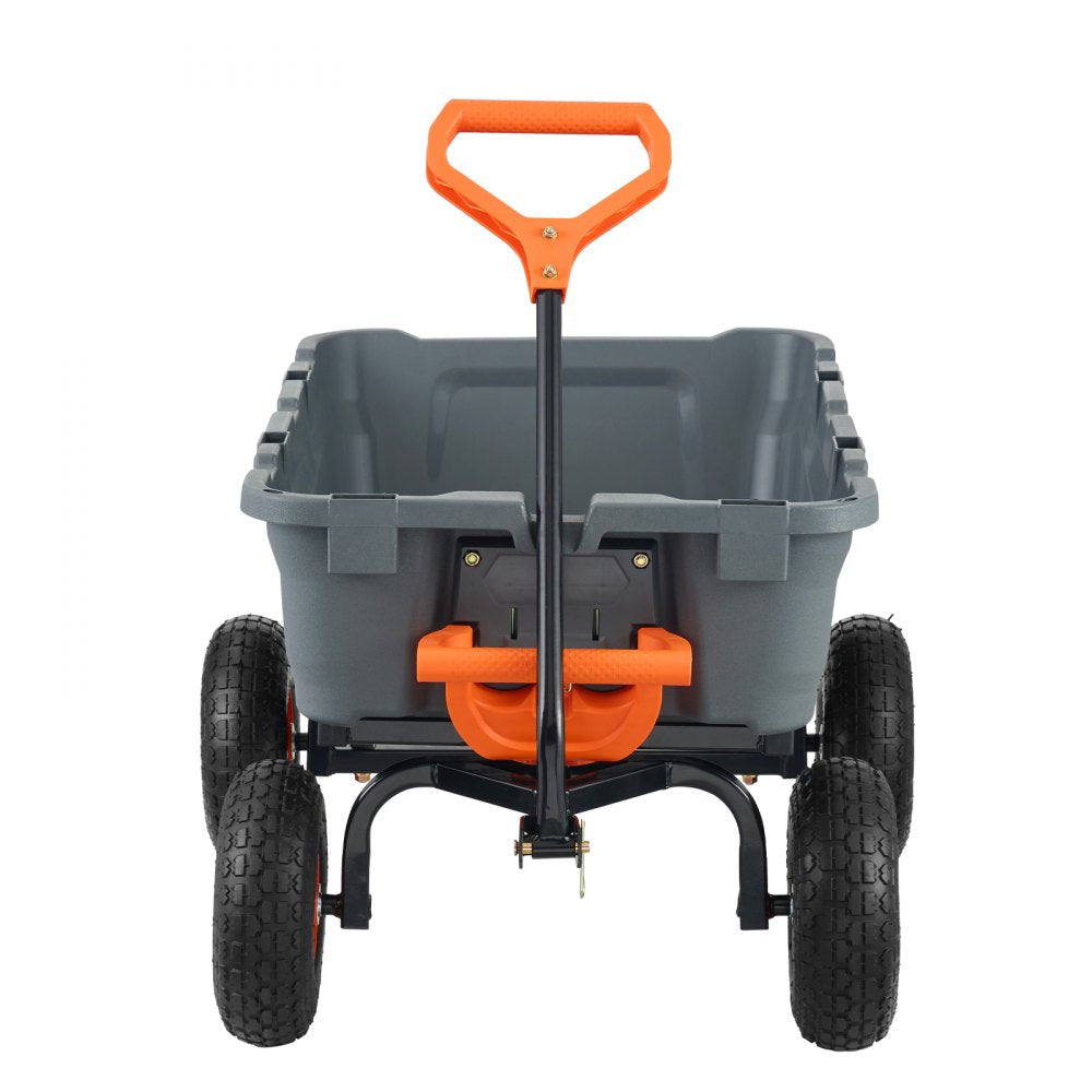 TC4270 - 800 lbs Capacity Dump Cart with 10" Wheels & Comfortable Handle