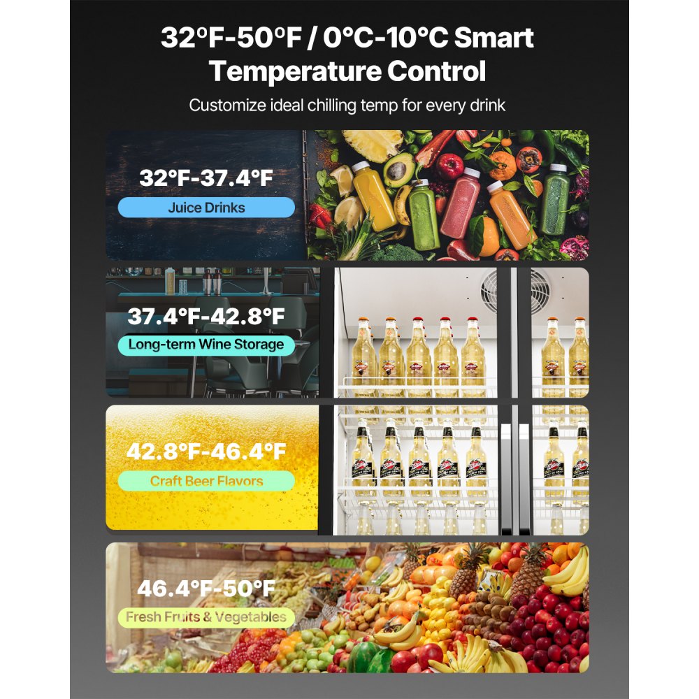 SC-760FB - 26.69 cu.ft Beverage Fridge for 832 Cans with LED Display