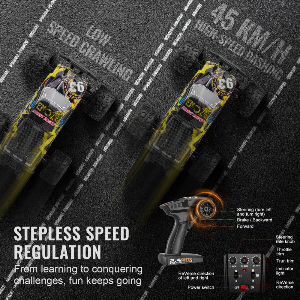 300E - 1:18 Off-Road RC Truck with Brushless Motor & 42-Min Battery