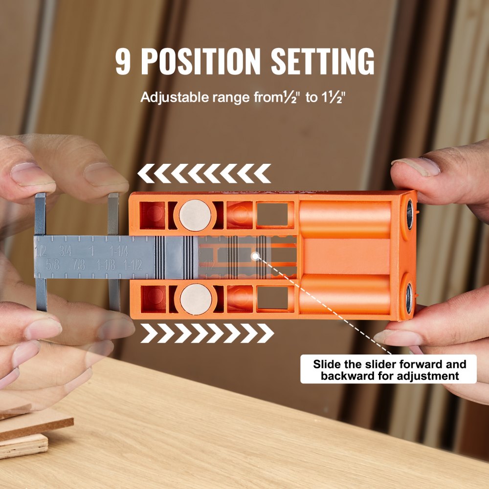 XRS026 - 56-Piece VEVOR Pocket Hole Jig for Easy DIY Joinery