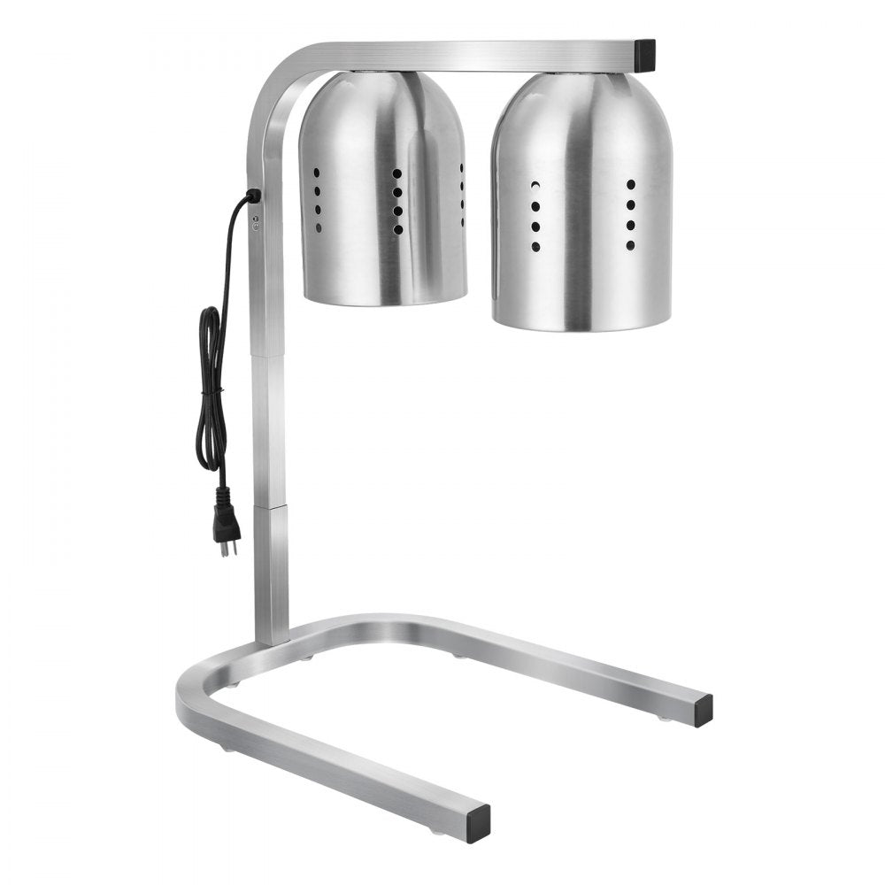 E904 - Adjustable 500W Stainless Steel Food Heat Lamp for Restaurants