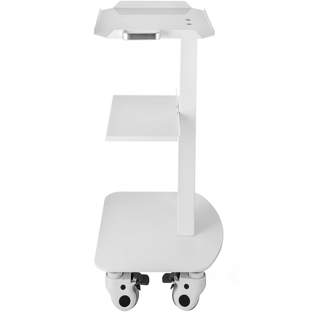 010478150282 - Stainless Steel 3-Shelf Utility Cart with Locking Casters