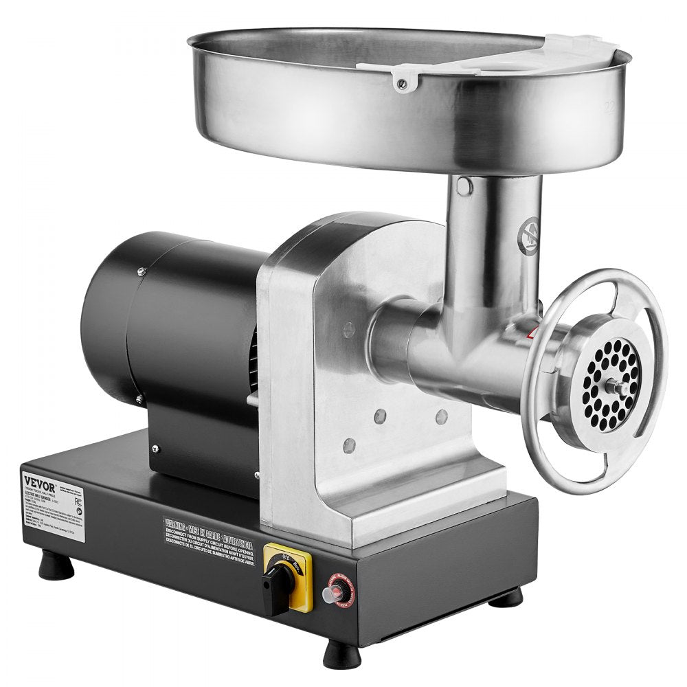 1A-EG822 - 750W Stainless Steel Meat Grinder for 14 lbs/min Grinding