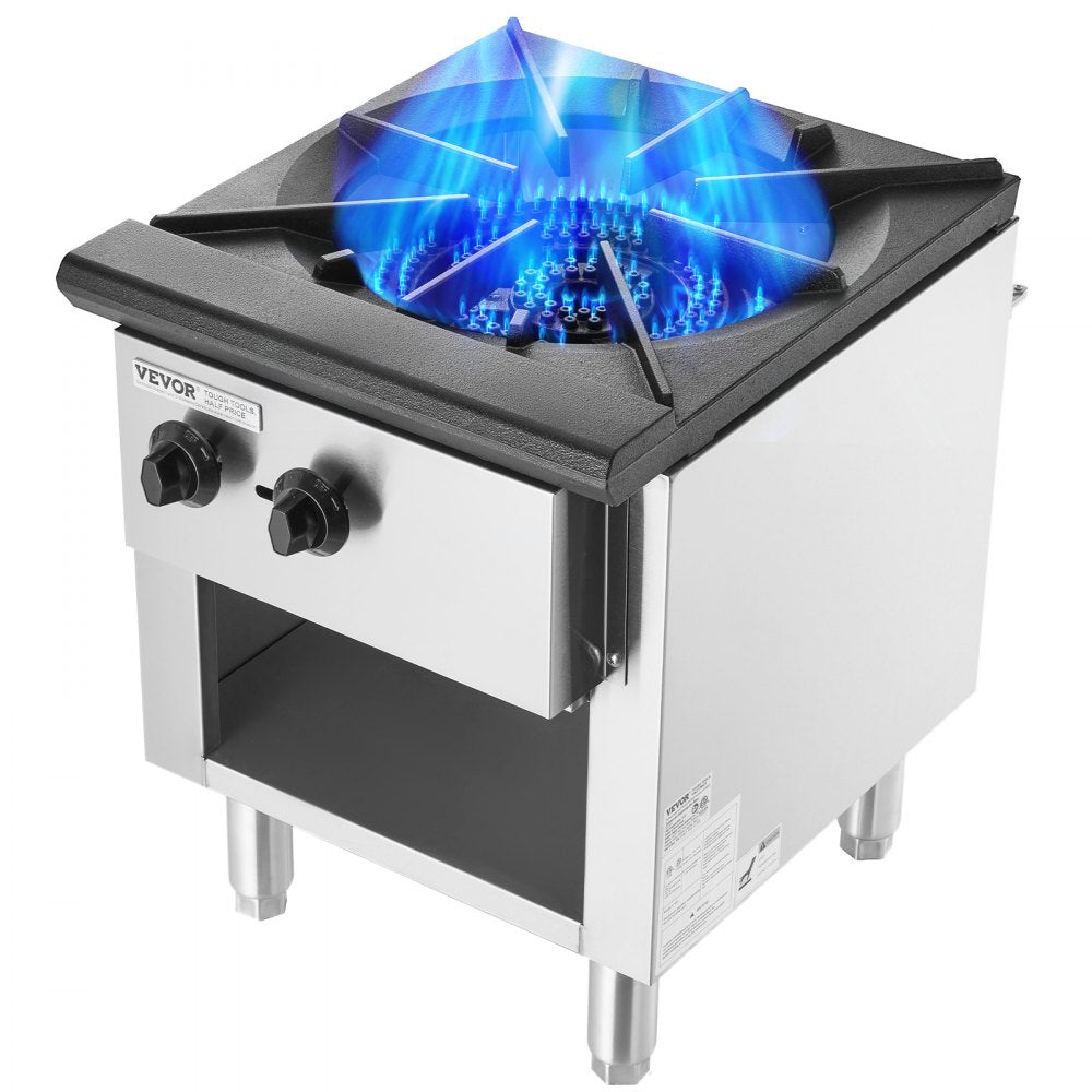 GSP-18-25 - Commercial 1 Burner Gas Range, Durable Stainless Steel Design