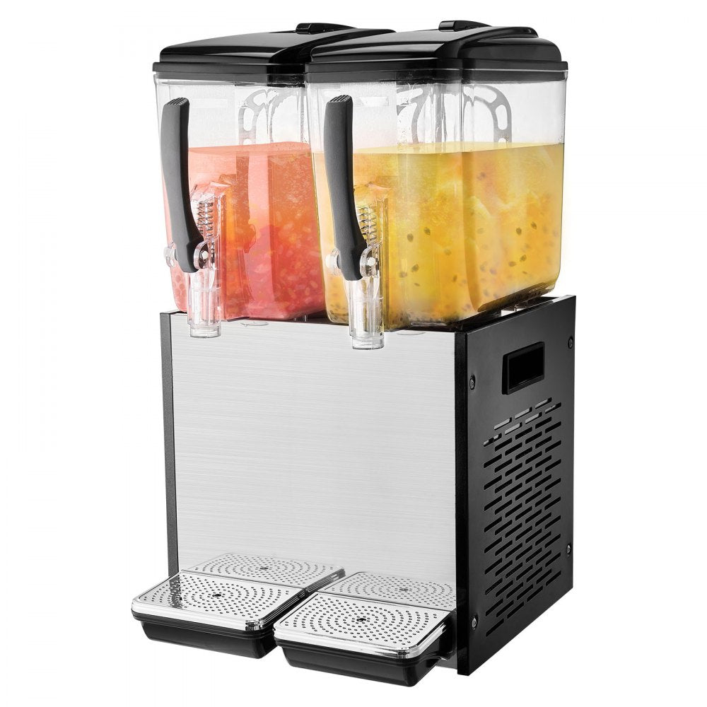 LYJ12LX2 - 12L Dual Tank Cold Juice Dispenser with Fruit Pulp Feature