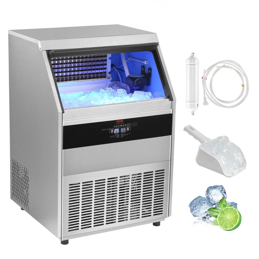 SSX440 - Compact VEVOR Ice Maker: 450 lbs/Day, Self-Cleaning & Frosty Insulation