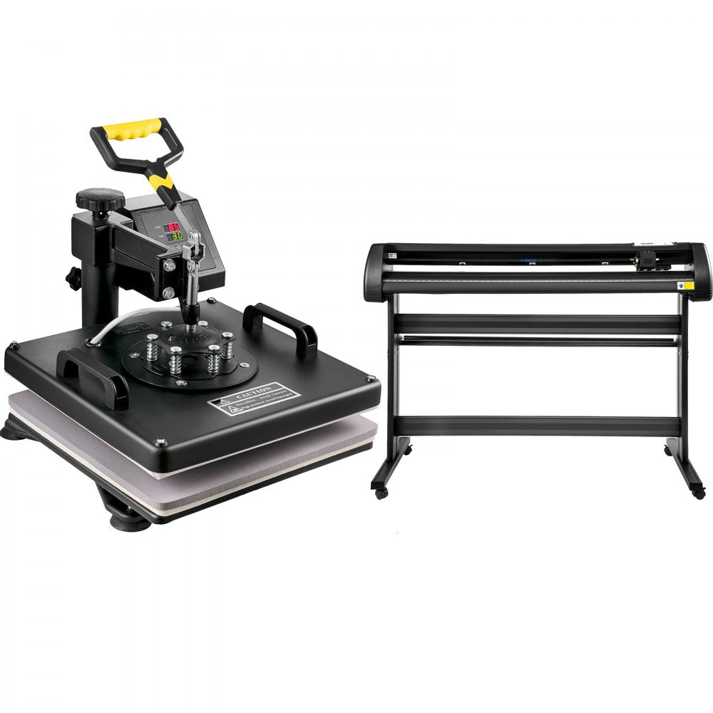 53 Inch - 6 in 1 Heat Press & Vinyl Cutter Set for Custom Designs
