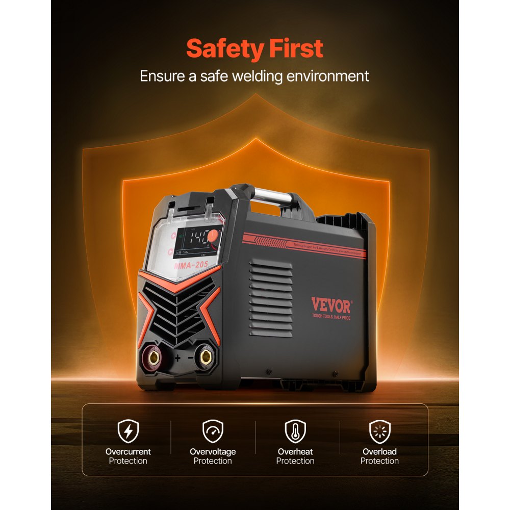 MMA-205 - 2-in-1 TIG/MMA Welder with LED Display, 15.2 lbs