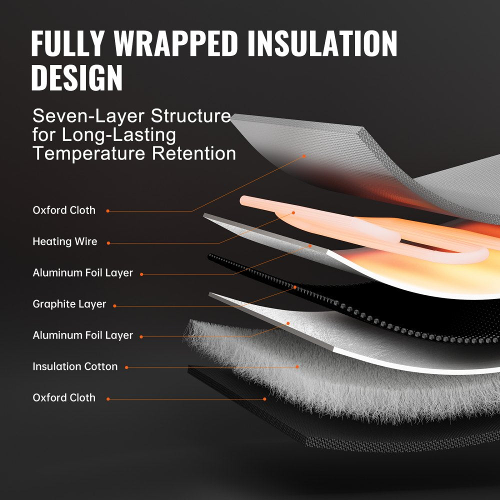DHM-5-DT - VEVOR 250W Waterproof Drum Heater for Easy Outdoor Use