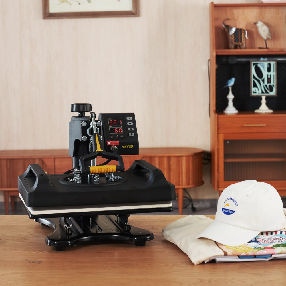 010974264346 - 12x15 Heat Press Machine with Dual-Tube Heating & Accessories