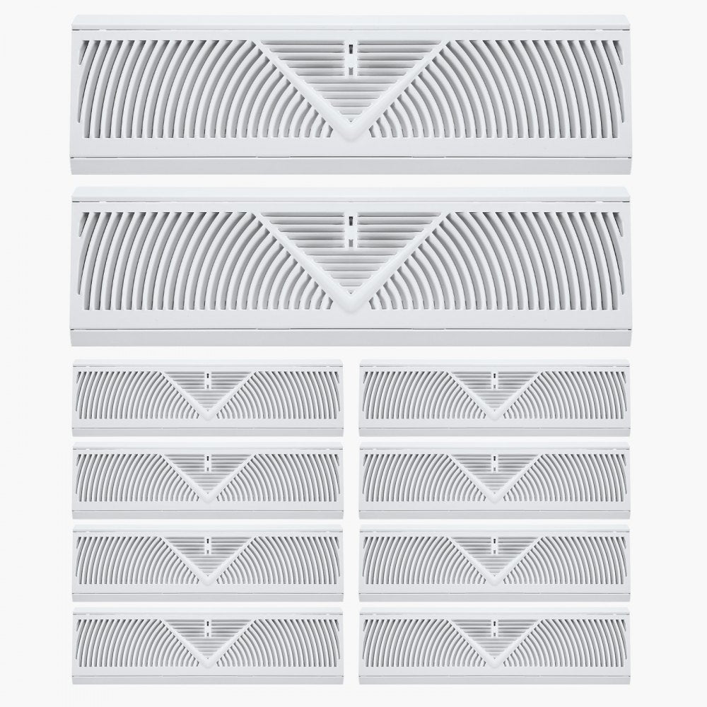 BB18-10PK - 10-Pack Metal Floor Vents for Stylish Indoor Airflow