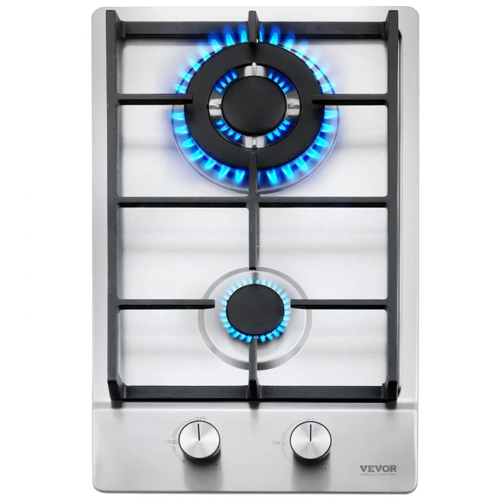 MGBS-312B4 - 12" VEVOR Dual Fuel Gas Cooktop, 12250 BTU Power