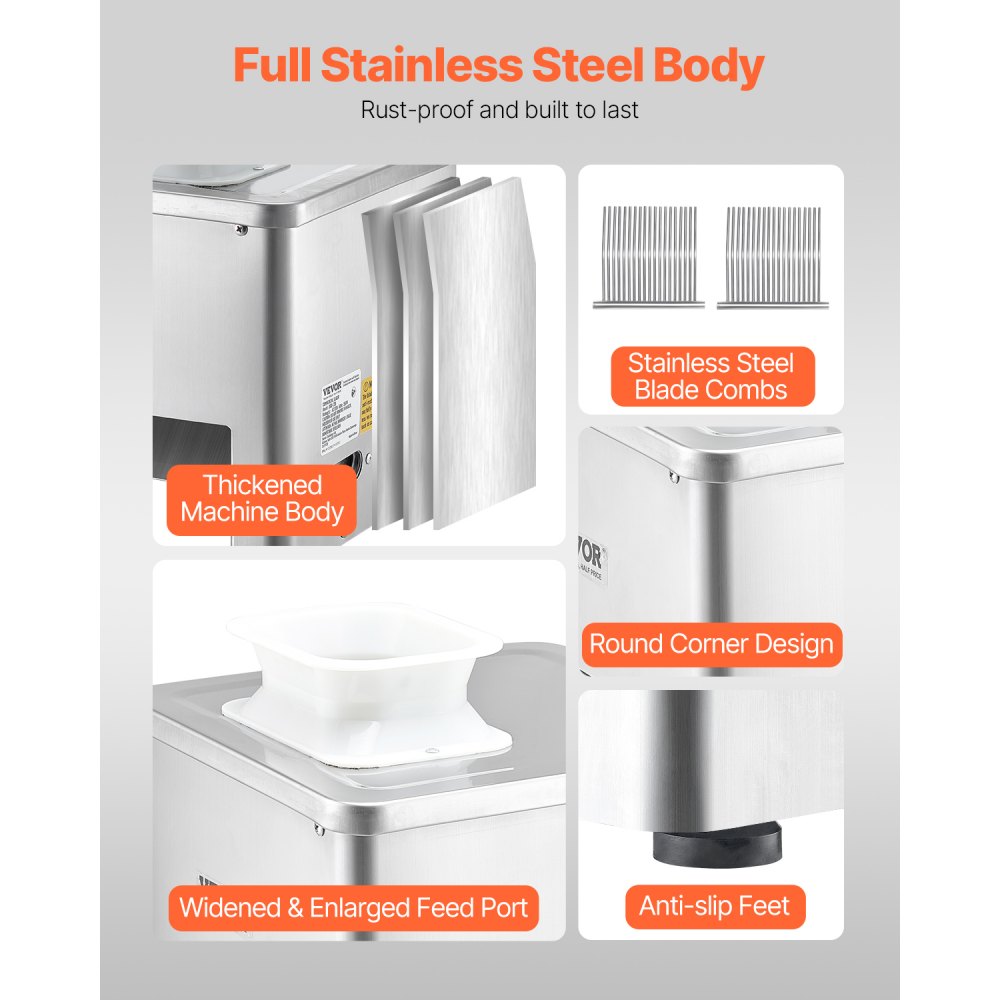 DGQ-32B - 550W Commercial Meat Slicer with Adjustable Thickness