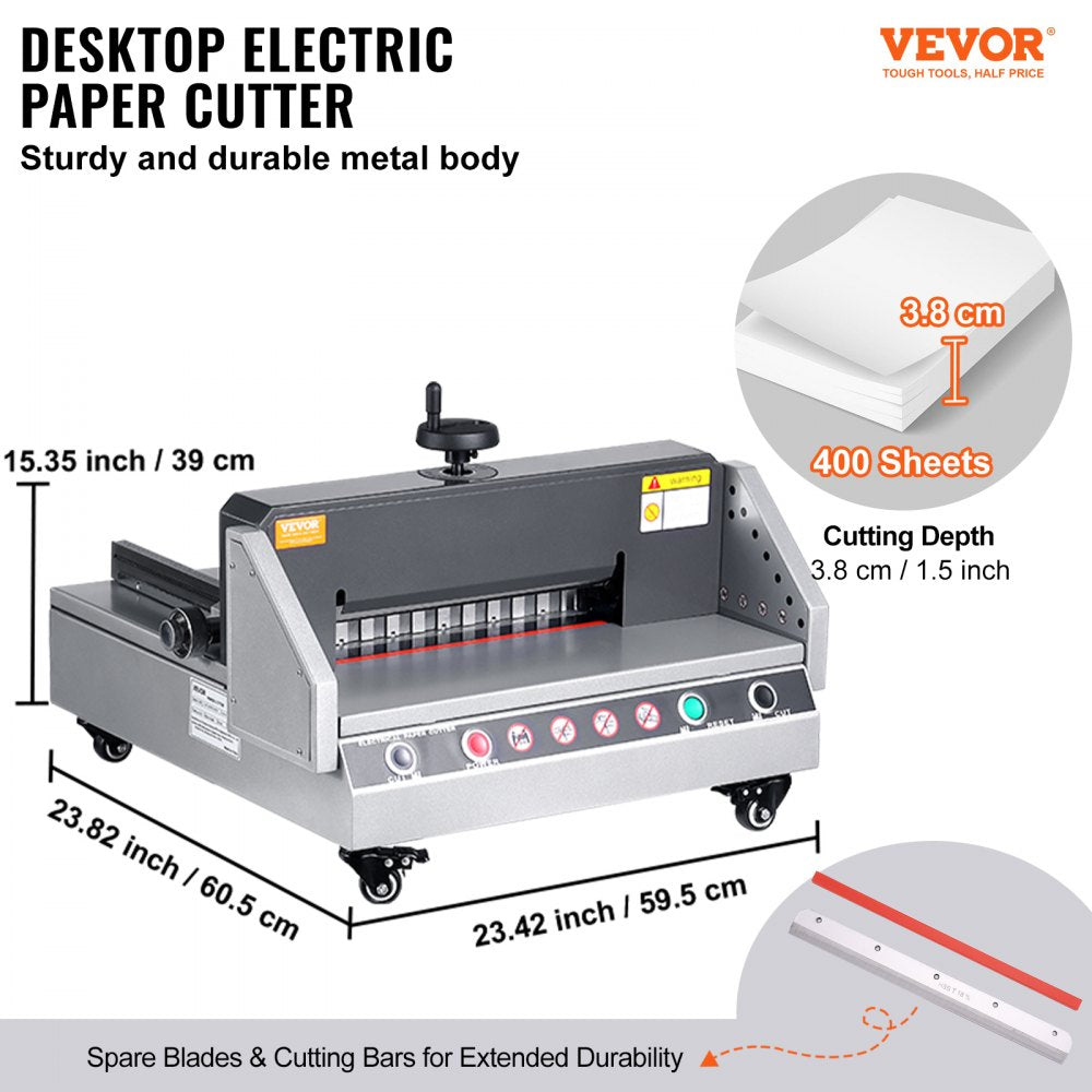 E330D - 13-inch VEVOR Electric Paper Cutter with Safety Features
