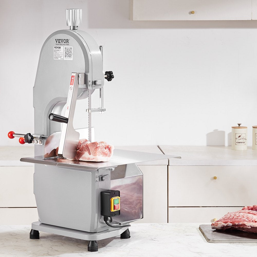 HC-250 - 1500W Stainless Steel Meat Bandsaw for Effortless Cutting